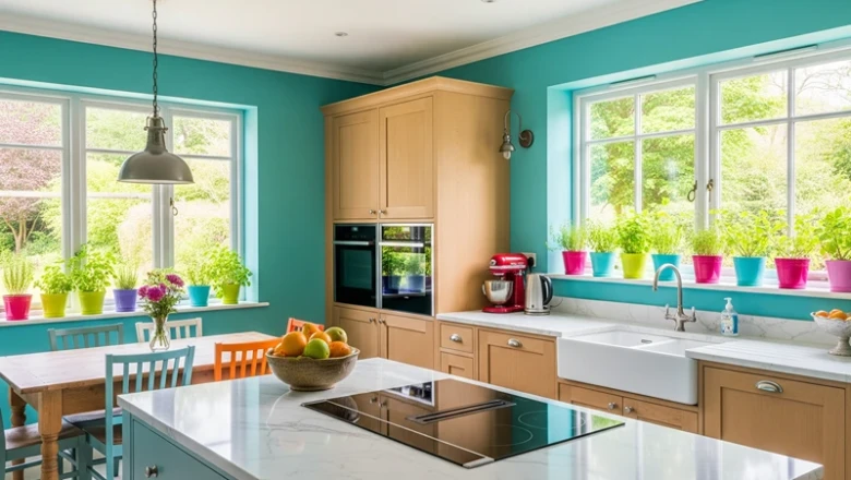 10+ Pilihan Warna Cat Dapur yang Cerah Agar Terlihat Luas