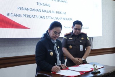 Perkuat Tata Kelola Pemerintahan Agustina, Wali Kota Semarang Tanda Tangani Kerja Sama dengan Kejaksaan Negeri