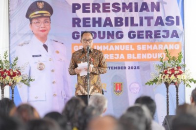 Wakil Wali Kota Resmikan Kembali Gereja Blenduk, Ikon Heritage Kota Semarang