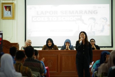 Kenalkan Kanal Aduan dan Layanan Darurat, Pemkot Semarang Gelar Lapor Semarang Goes to School
