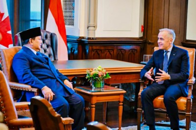 Momen Kehangatan Diplomasi: Presiden Prabowo Hadiri Jamuan Makan Malam PM Kanada