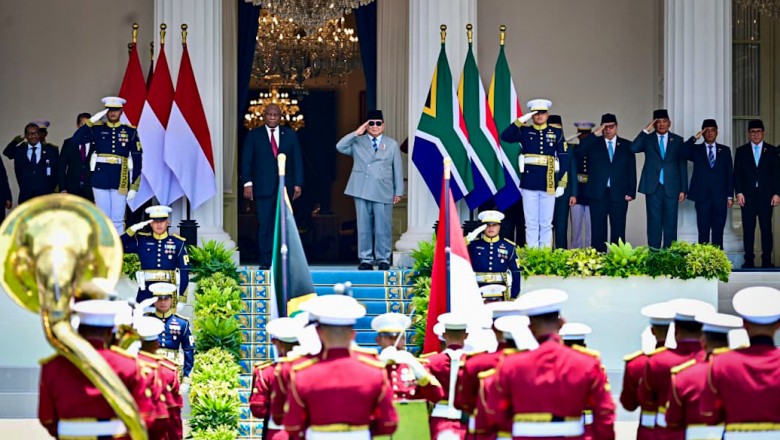 Presiden Ramaphosa Disambut Hangat oleh Presiden Prabowo di Istana Merdeka