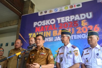 Jateng Siaga Total Nataru 2025–2026! 23 Posko Terpadu Didirikan, Gubernur Pastikan Jalan, BBM, dan Kesehatan Aman