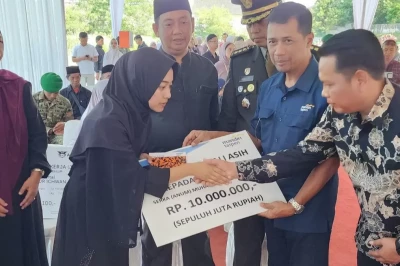 Bank Mandiri Taspen Serahkan Santunan untuk 3 Prajurit TNI Gugur di Lebanon