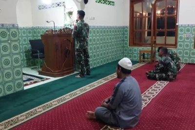 Tak Hanya Bangun Jalan, Satgas TMMD Sragen Juga Aktif dalam Kegiatan Keagamaan