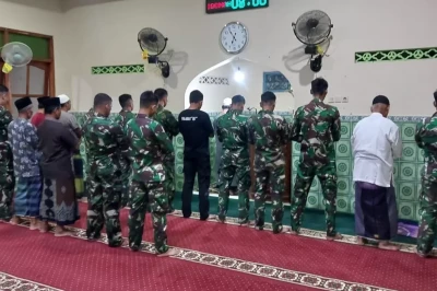 TMMD Sragen Perkuat Kebersamaan Lewat Salat Berjamaah di Desa Puro