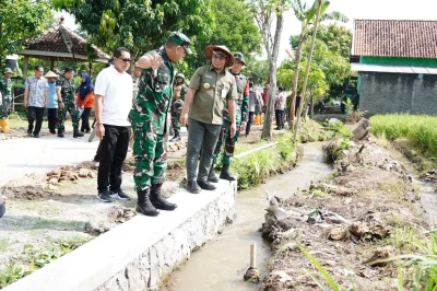 Proyek TMMD Sragen Hampir Rampung, Danrem 074 Warastratama Pastikan Selesai Tepat Waktu
