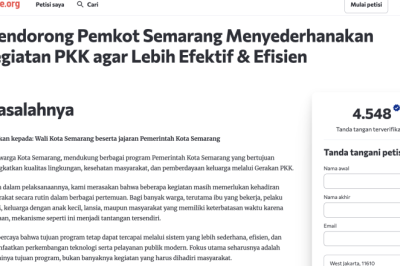 Petisi Penyederhanaan PKK Semarang Tembus 4.500 Lebih Tanda Tangan, DP3A Mulai Evaluasi